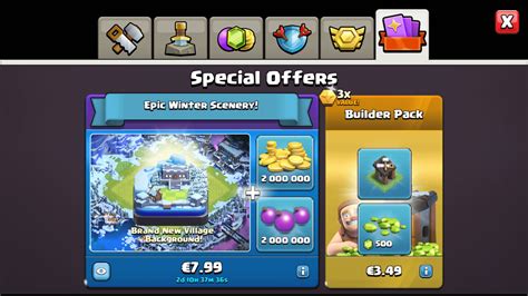 clash of clans special offers|clash of clans shop offers.